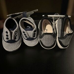 Rising Star Black and White Baby Shoes Set